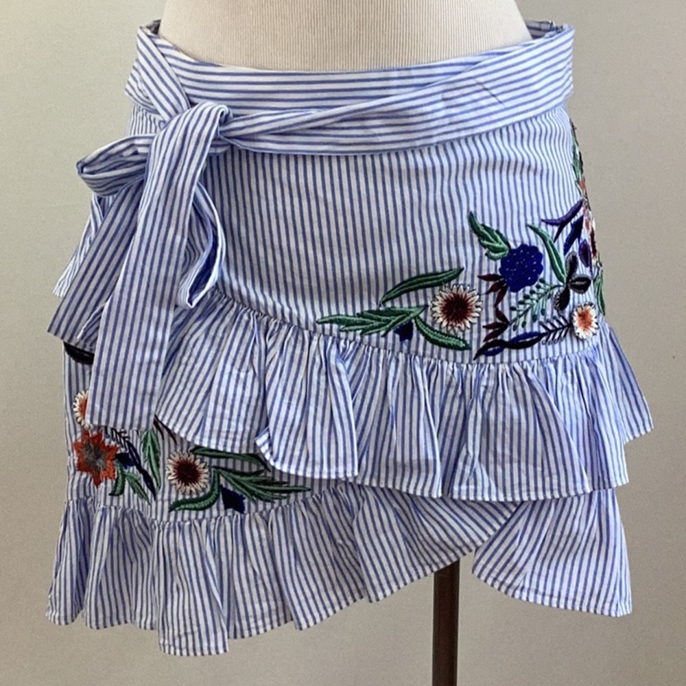 Embroidered Cotton Skirt